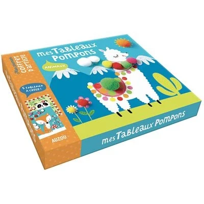 Image de Mon coffret d&#039;artiste Mes tableaux pompons animaux