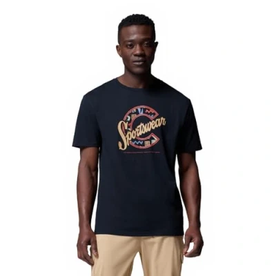 Afbeelding van Columbia Rapid RIDGE Graphic TEE Tshirt print, Heren, Maat: Large, Black