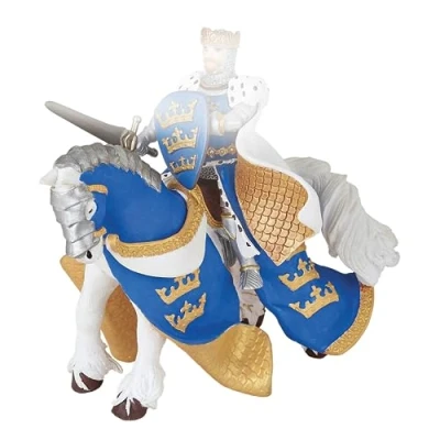 Image de Figurine Papo Cheval du roi Arthur Bleu