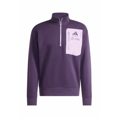 Afbeelding van adidas Performance Mercedes AMG Petronas Formula One Team Premium Woven Fleece Shirt Heren Paars XS