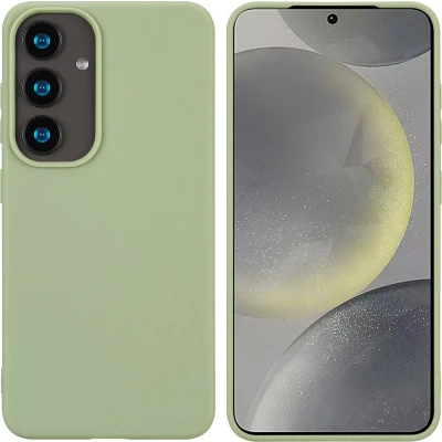 Afbeelding van imoshion Hoesje Geschikt voor Samsung Galaxy S25 Siliconen Color Backcover groen