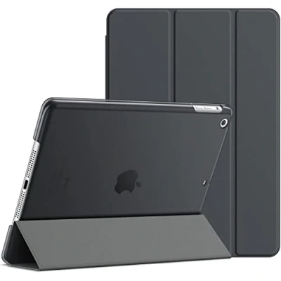 Afbeelding van JETech beschermhoes voor iPad Air 1st Edition (niet 2), met standfunctie en automatische slaap /wekfunctie (donkergrijs)