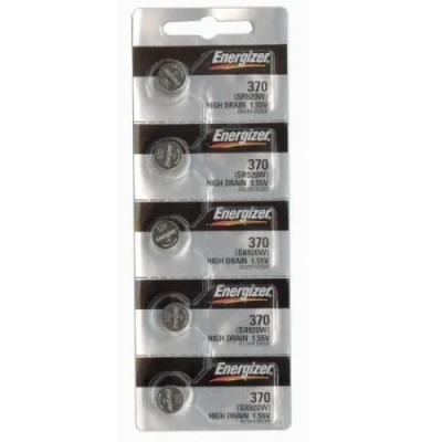 Image de Energizer 371 ou 370 cellules de bouton oxyde d&#039;argent SR920SW 5 piles montre