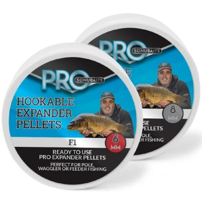 Afbeelding van Sonubaits Pro Hookable Expander Pellets 6mm &amp; 8mm / F1