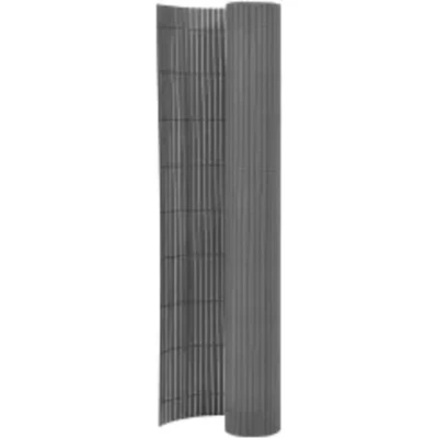 Afbeelding van Tuinafscheiding dubbelzijdig 110x400 cm grijs