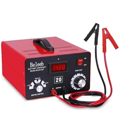 Afbeelding van Hugoome Beleeb Serie C20 Acculader, autoaccu, oplader, 12 V, 24 36 48 impulsen van hoogspanningsbatterij desulfator onderhoudsmiddelen voor lood zuur lithium ion batterijen, 7,1 kg
