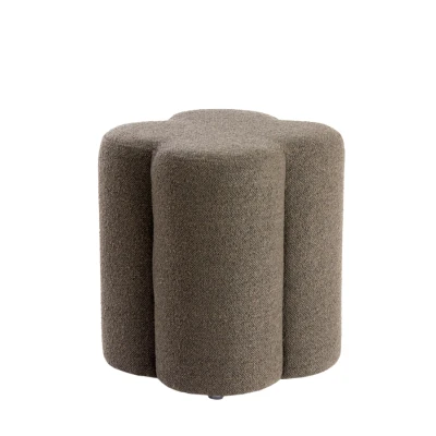 Afbeelding van Light &amp; Living Poef NALANI Ø38x45cm Bruin