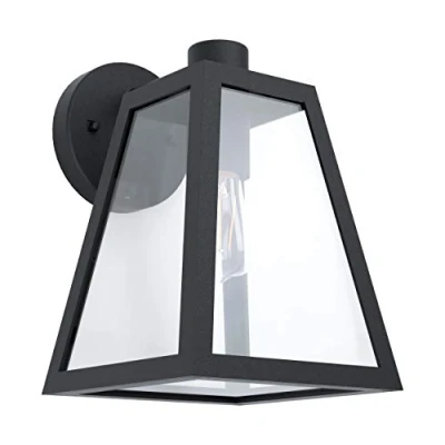 Afbeelding van EGLO Mirandola Wandlamp Buiten E27 27 cm Zwart