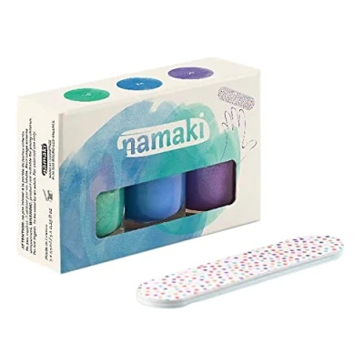 Afbeelding van Namaki Nagellak Set Caribisch Electric Blue Glitter Purple