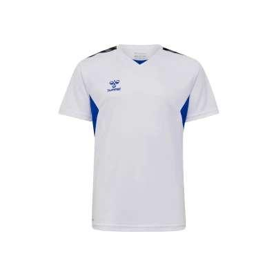Afbeelding van Hummel Authentic Sport Tshirt voor kinderen, Maat: 116, White true blue