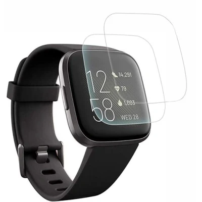 Afbeelding van PHONILLICO Gehard glas voor Fitbit Versa 2 [2 stuks] displaybeschermfolie horloge, krasbestendig