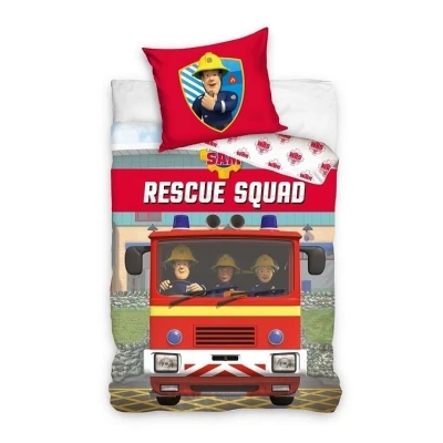 Afbeelding van Brandweerman Sam Dekbedovertrek Rescue 140 x 200 cm Katoen