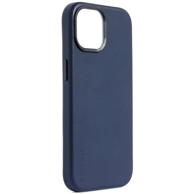 Afbeelding van Decoded Leather Backcover Apple iPhone 15 Navy