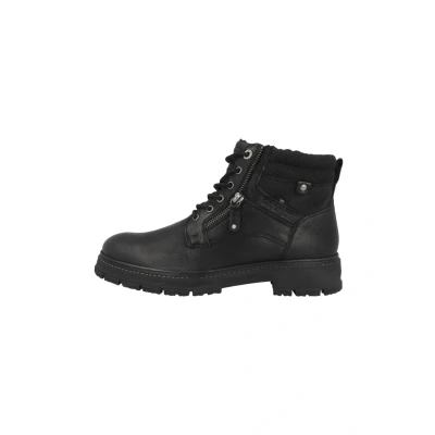 Afbeelding van s.Oliver Veterboots, Heren, Maat: 41, Black Leer