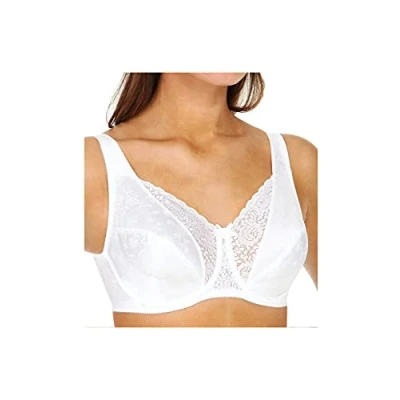 Afbeelding van Playtex Secrets Signature Bloemen Beugelbeha met beugel voor dames (1 stuk), Wit