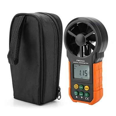 Afbeelding van PEAKMETER PM6252A Digitale Draagbare Windsnelheidsmeter, Anemometer voor het meten van Luchtvolume Tegendag