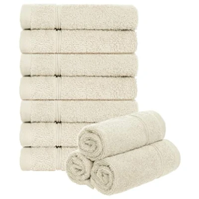 Afbeelding van Brandsseller Set van 10 zeepdoekjes washandjes gastendoekjes badstof bad/huishouden, 30 x cm, 100% katoen, 470 g/m², ecru