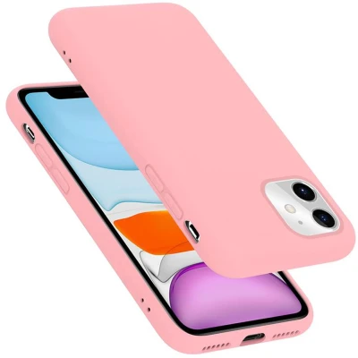 Afbeelding van Cadorabo Hoesje geschikt voor Apple iPhone 11 in LIQUID ROZE Beschermhoes gemaakt van flexibel TPU silicone Case Cover