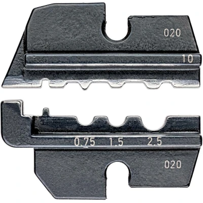 Image de KNIPEX 97 49 10 matrices de sertissage pour cosses tubulaires et à collier non isolées connecteurs bout coll