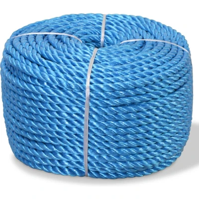 Afbeelding van Touw gedraaid 14 mm 250 m polypropyleen blauw