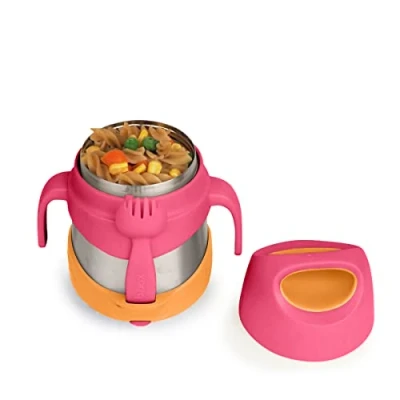 Afbeelding van b.box Isoleer Lunchpot Gemakkelijk te Openen Voedselbeker voor Peuters Dubbelwandig Roestvrij Staal, Houdt Voedsel tot 7u Koud, 5u Warm 335 ml/11