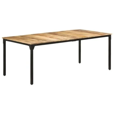 Afbeelding van Eettafel 200X100X76 cm Ruw Mangohout 1 / 200 x 100 76