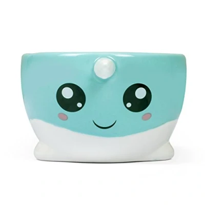 Afbeelding van Thumbsup! Mok Walvis 385 Ml 17,5 X 11 Cm Keramiek Blauw/wit