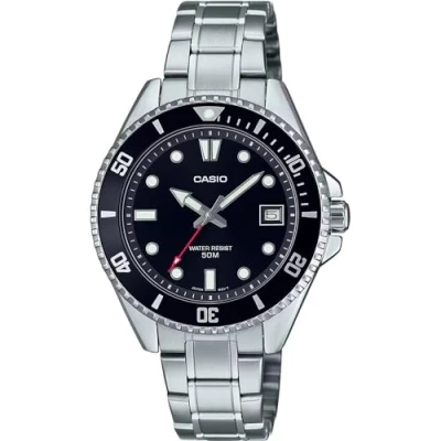 Afbeelding van Casio Collection MDV 10D 1A1VEF Horloge Staal Zilverkleurig Ø 36 mm