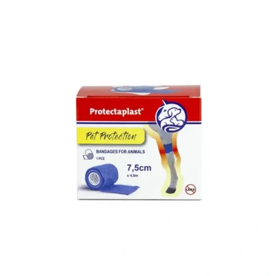 Afbeelding van Protectaplast Zelfklevend verband voor huisdieren, 7,5 cm x 4,5 m, zelfklevend, latexvrij en lijmvrij honden, katten, paarden, honden pleistermateriaal