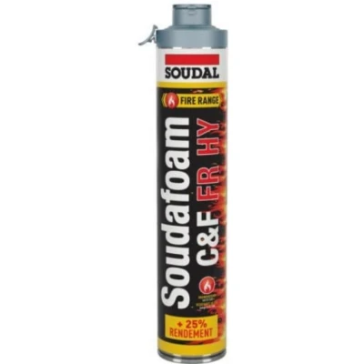 Afbeelding van Soudal Soudafoam FR HY Click &amp; Fix 750ml Rood