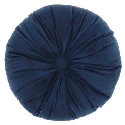 Afbeelding van Unique Living Kussen Basics Ø40 cm Blauw