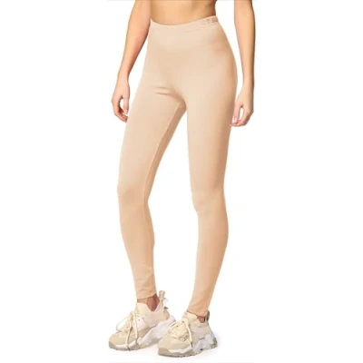Afbeelding van Merry Style MS MS10 198 LE Dames Leggings Sport Vrijetijdsbroek Lang Katoen Sporbroek Yogabroek Natuur XL