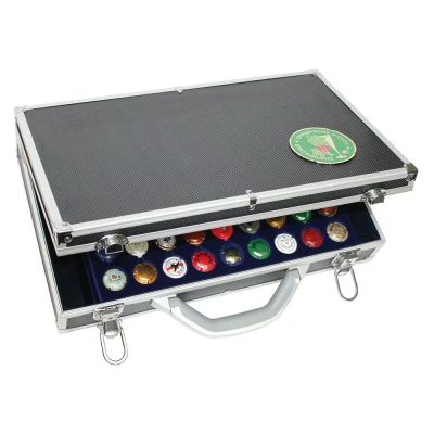 Afbeelding van Safe Safe, Koffer, Alu, Black geschikt voor: Champagne capsules (270 st.) afm: 405x270x85 mm. per st.