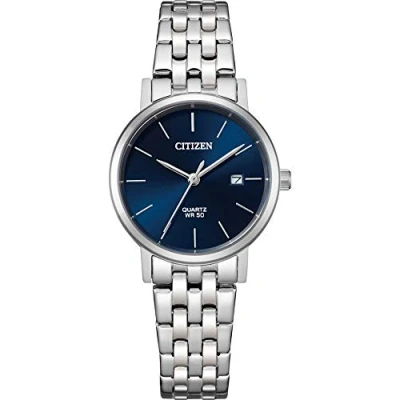 Afbeelding van Citizen Dameshorloge, analoog, kwarts, met een armband van roestvrij staal, Blauw,