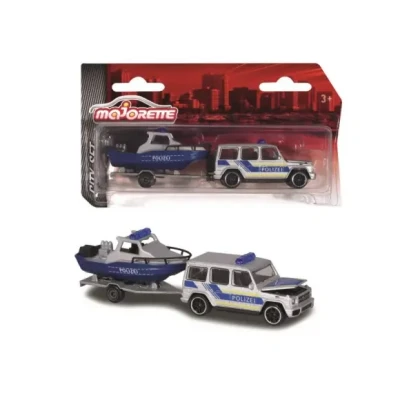 Afbeelding van Majorette Trailer Assortment, Die Cast voertuig, Collectie Box, Rubber Banden, Vrijloop, 212053154, Veelkleurig 6 verschillende modellen, Levering: 1 stuk, willekeurige selectie,