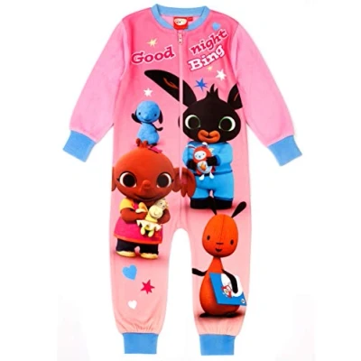 Afbeelding van CBeebies Bing Bunny en Vrienden Goede Nacht Girls karakter Romper, Roze