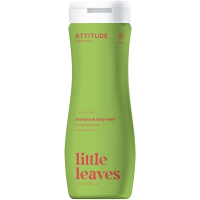 Afbeelding van ATTITUDE Little Leaves 2 in 1 Shampoo en Douchegel Watermeloen &amp; Kokos