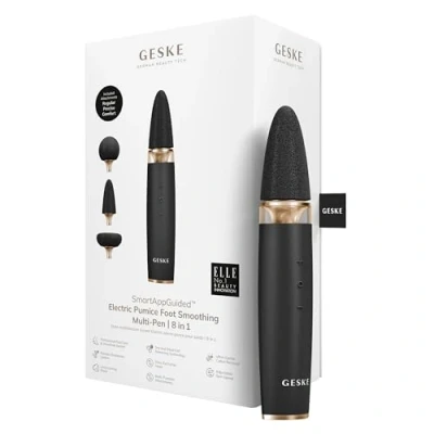 Afbeelding van GESKE Electric Pumice Foot Smoothing Multi Pen 8 in 1 Elektrische voetvijl en peeling 3 puimstenen opzetstukken voor gladde voeten geavanceerde eeltverwijdering