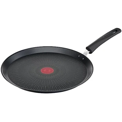 Image de Tefal Poêle à crêpe 28 cm, Induction, Revêtement antiadhésif résistant aux rayures, Fonction Thermo Signal, Fabriqué en France, Unlimited On G25939AZ, Noir