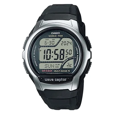 Afbeelding van Casio Radio Controlled Digitaal horloge, Heren, Maat: One Size, Grau