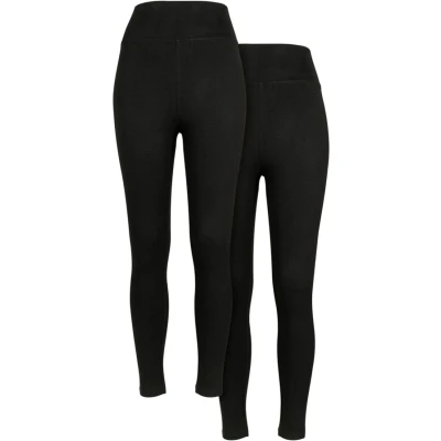 Afbeelding van Urban Classics High Waist Jersey 2 Pack Legging M Zwart