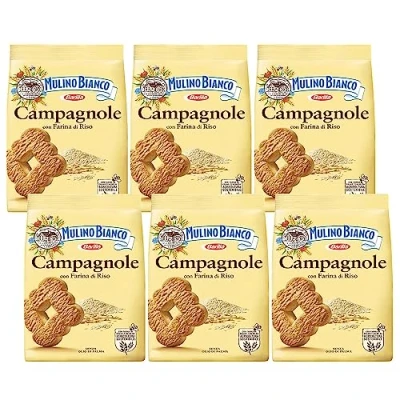 Afbeelding van MULINO BIANCO Campagnole zandkoekkoekjes met rijstmeel 700 g (woelmuis, x6)