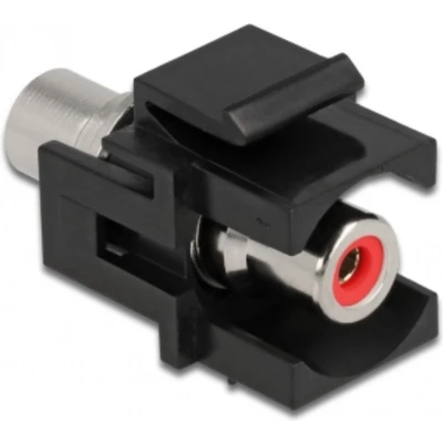 Afbeelding van Keystone module Tulp RCA (v) audio rechts (rood) verzonken aansluiting / zwart