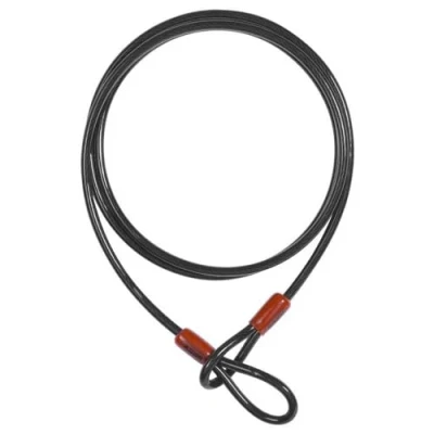 Afbeelding van Abus 37107 Stalen anti diefstal kabel voor motorfietsen, Zwart, 140 cm