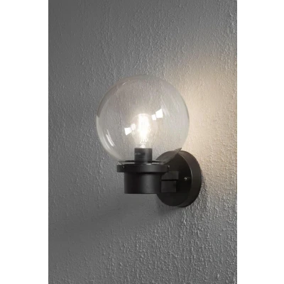 Afbeelding van Konstsmide Nemi 7335 750 Buitenlamp (wand) Spaarlamp, LED E27 60 W Zwart