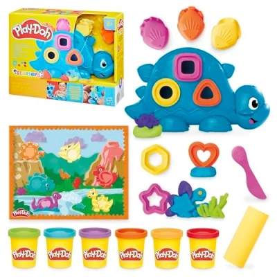 Image de Pâte à modeler Play Doh Starters Dino des formes et couleurs