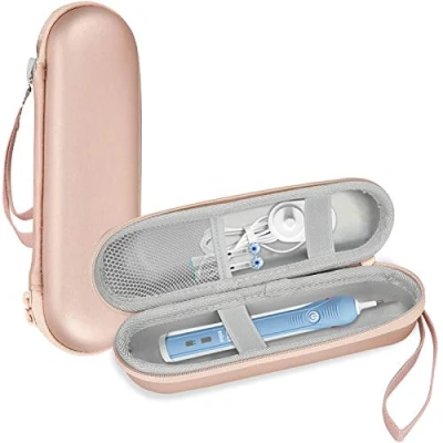 Afbeelding van ProCase Reiskoffer voor Oral B Philips Elektrische Tandenborstel, Houder Harde Draagtas Rosegoud
