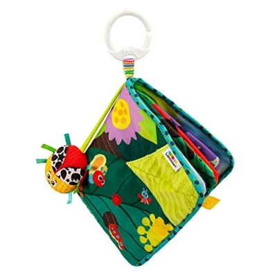 Afbeelding van TOMY L27385 LAMAZE Bitty Bug Book Clip op kinderwagen en voor pasgeborenen, sensorisch met kleuren geluiden, ontwikkelingsspeelgoed jongens meisjes vanaf 0 maanden, meerkleurig