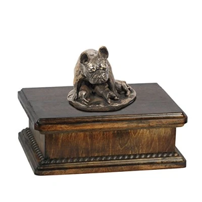 Afbeelding van Labrador Retriever urn hond elegante met hondenstandbeeld voor as