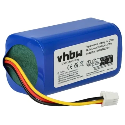 Afbeelding van vhbw Accu compatibel met Liectroux C30B, C30B 2D stofzuiger (2600mAh, 14,4V, Li ION)